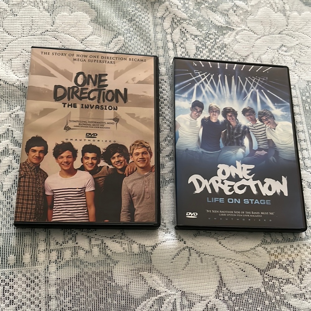 One Direction DVD’s - SET of 2 - open but never used
